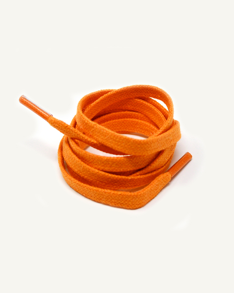 Lacets plats et larges, orange vésuve - 3