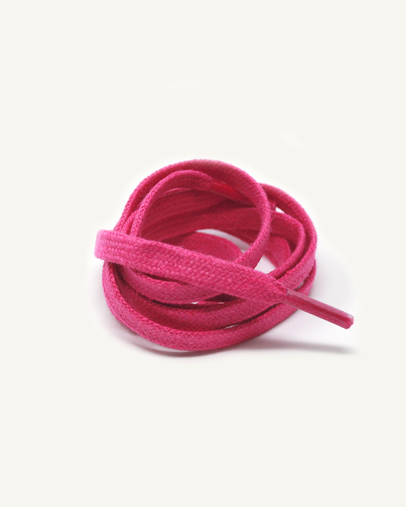 Lacets plats et larges, rose pivoine - 3