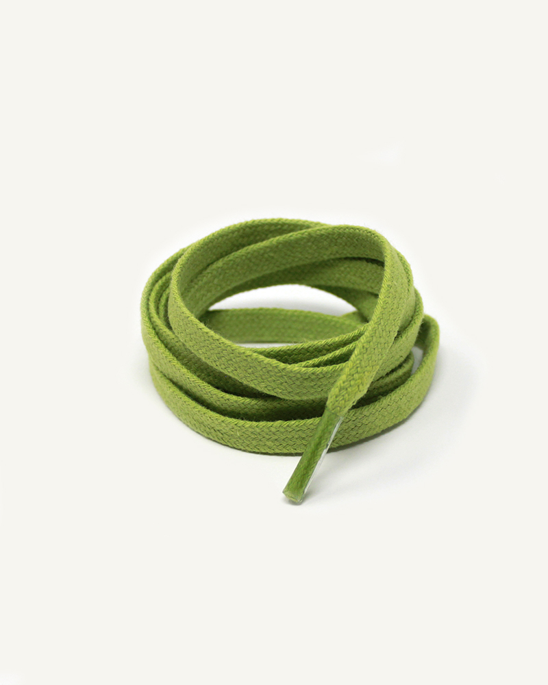 Lacets plats et larges, vert citron - 3