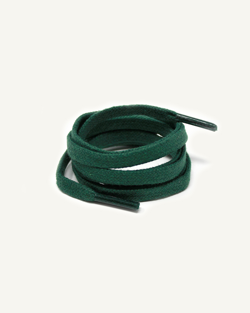 Lacets plats et larges, vert sapin - 3