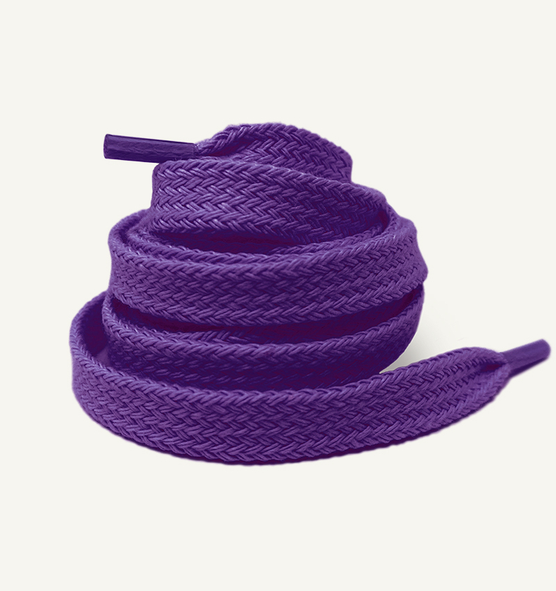Lacets plats, violet digital - 3