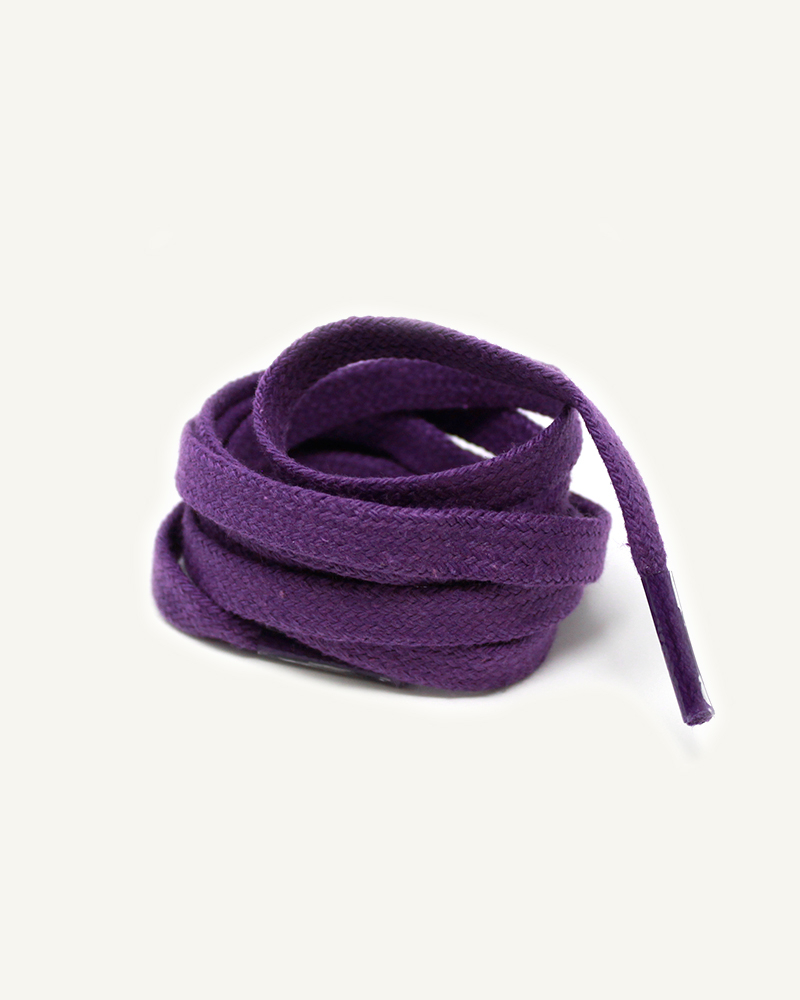 Lacets plats et larges, violet digital - 3
