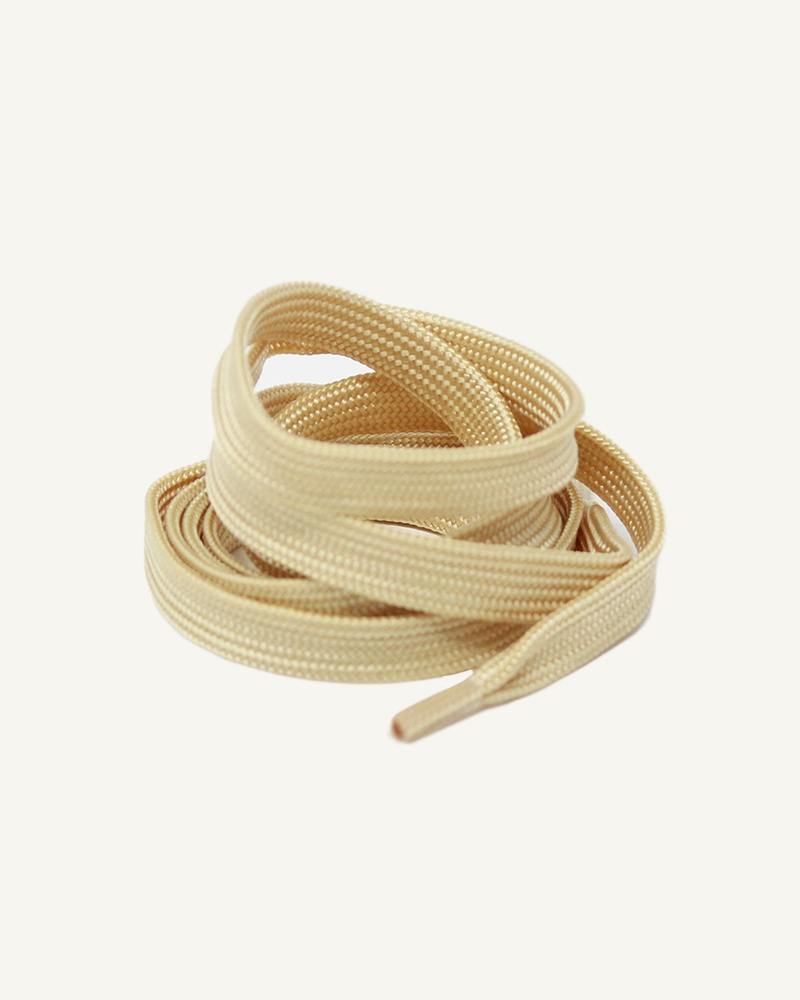 Wide flat laces, golden - 1