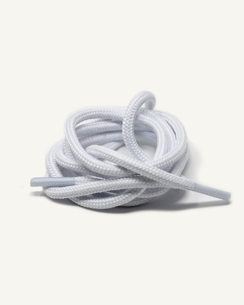 Round and thick laces, polar white - 3
