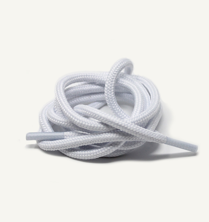 Round and thick laces, polar white - 3