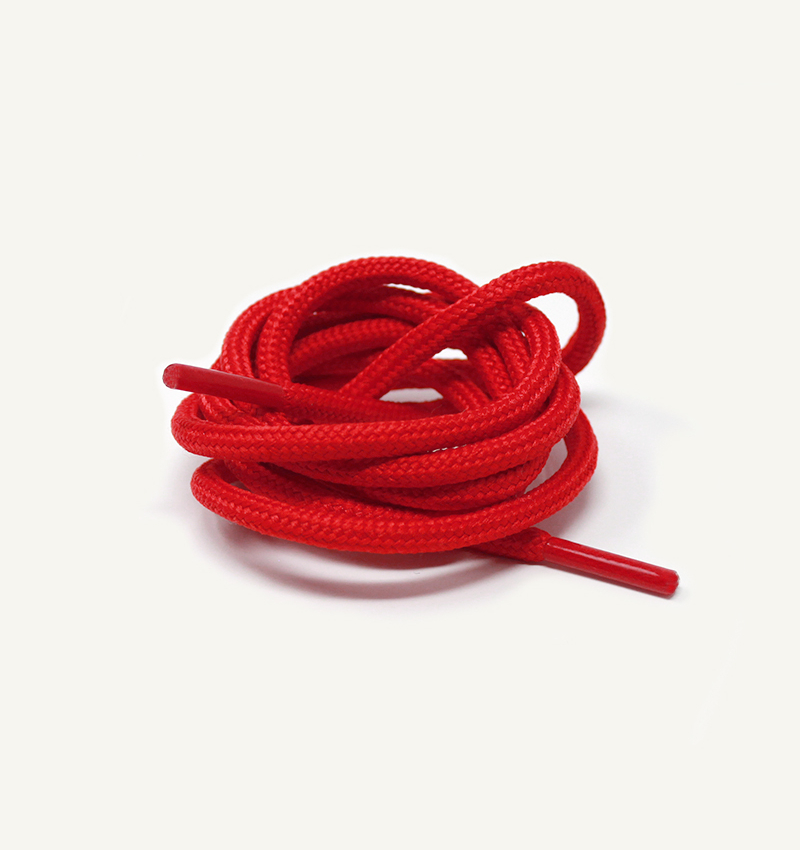 Round and thick laces, chilli red - 3