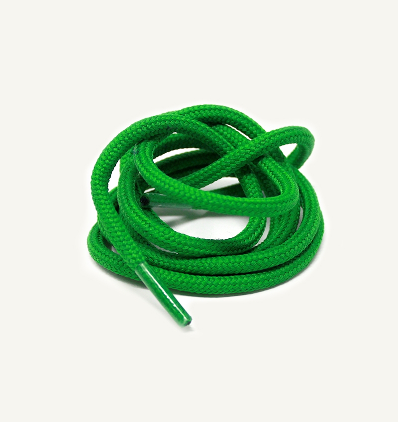 Round and thick laces, watermelon green - 3