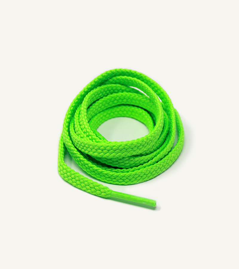 Athletic laces, neon green - 3