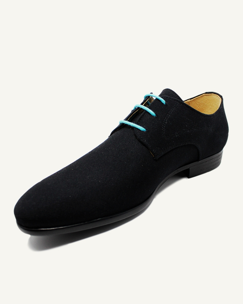 Lacets ronds et fins cirés, bleu caraïbe - 2