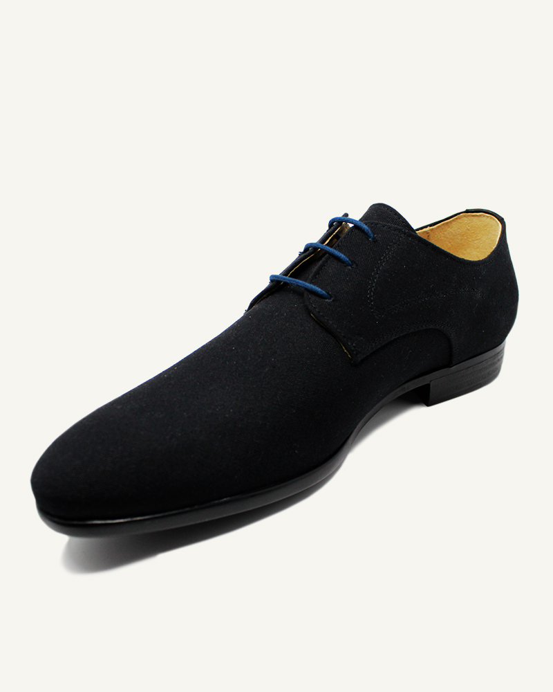 Lacets ronds et fins cirés, bleu cosmos - 2