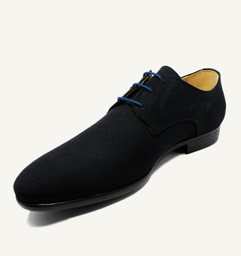 Lacets ronds et fins cirés, bleu cosmos - 2