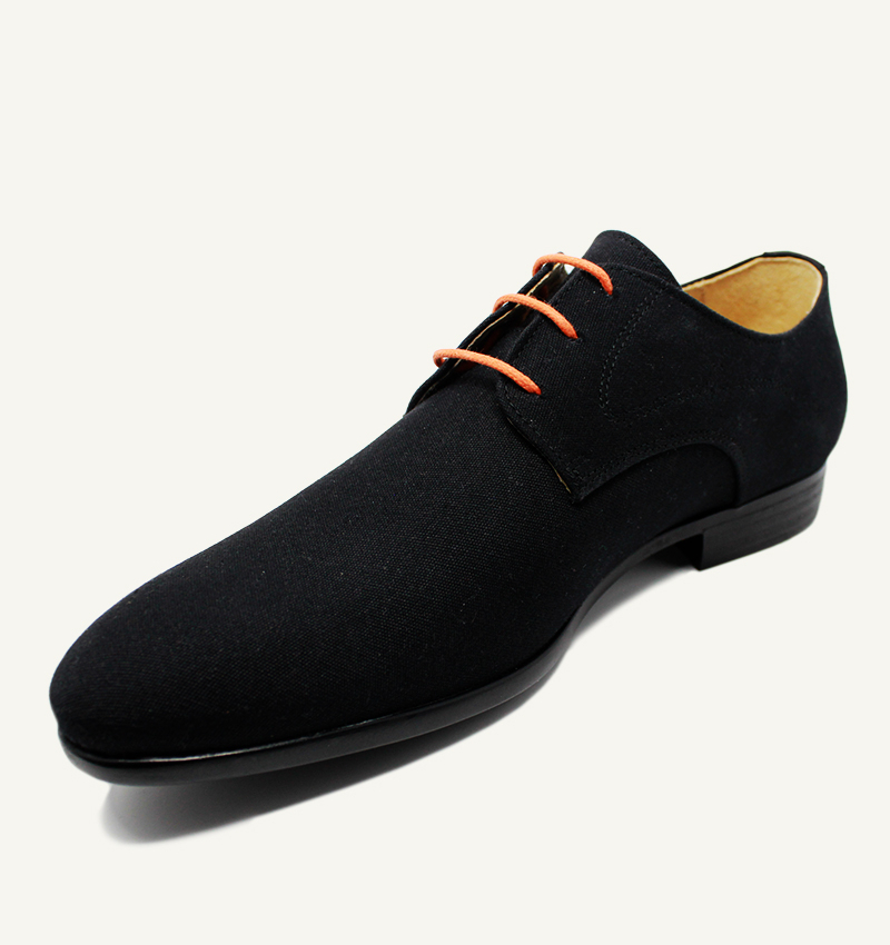 Lacets ronds et fins cirés, orange pressée - 2