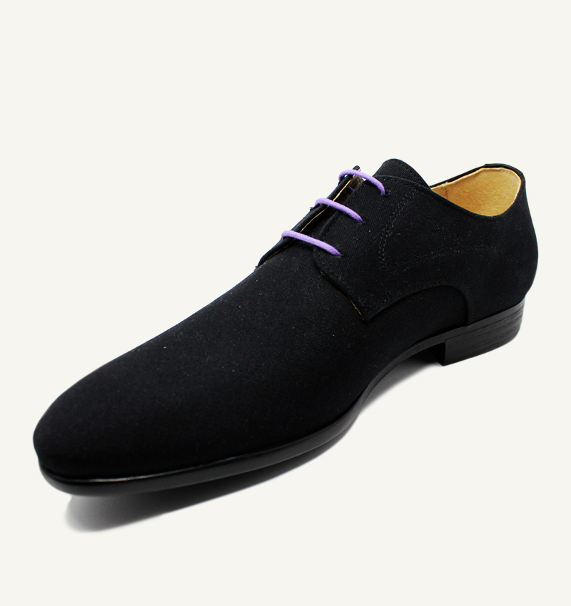 Lacets ronds et fins cirés, violet lilas - 2