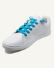 Flat and wide laces, parrot blue - 2