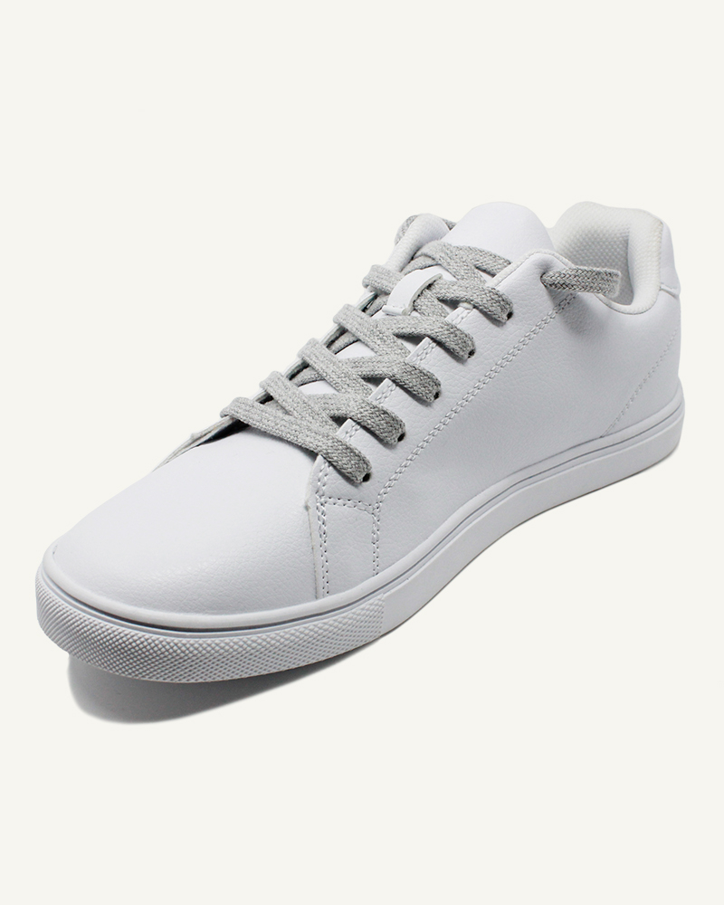 Flat and wide laces,  concrete grey - 2