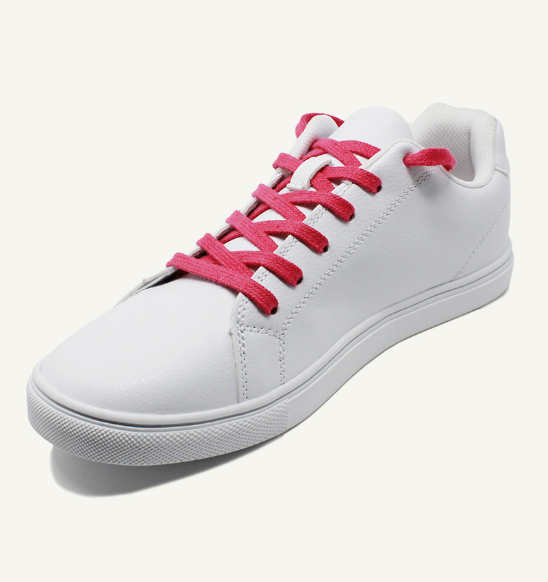 Flat and wide laces, pink peony - 2