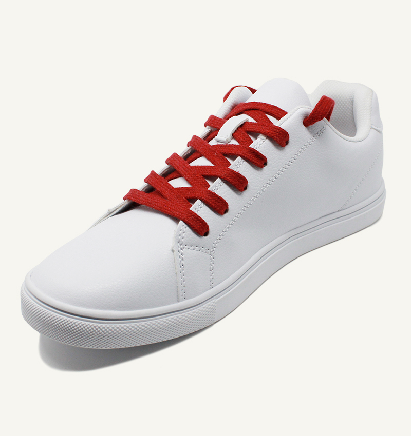 Flat and wide laces, grape red - 2