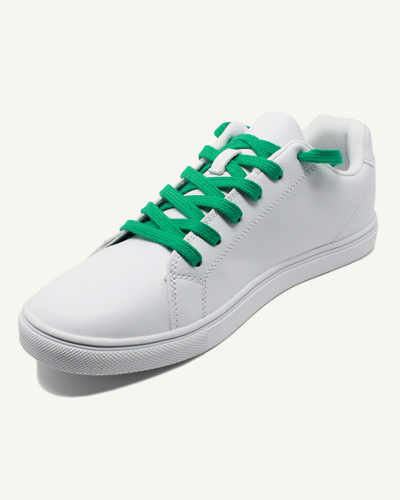 Flat and wide laces, Emerald green - 2
