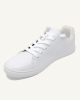 Wide flat laces, white - 2