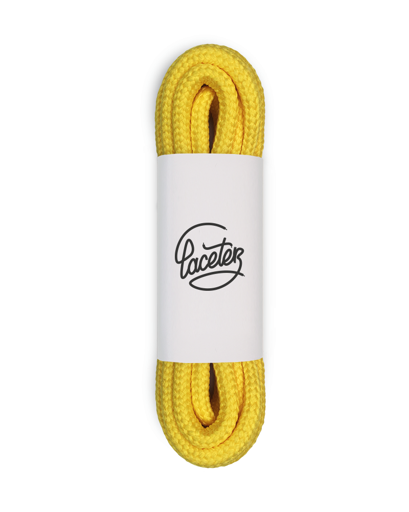 Lacets ronds et épais, jaune banane - 1