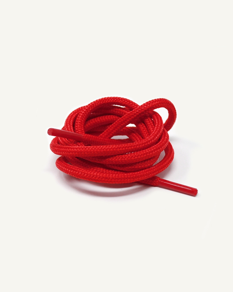 Lacets ronds et épais, rouge piment - 3