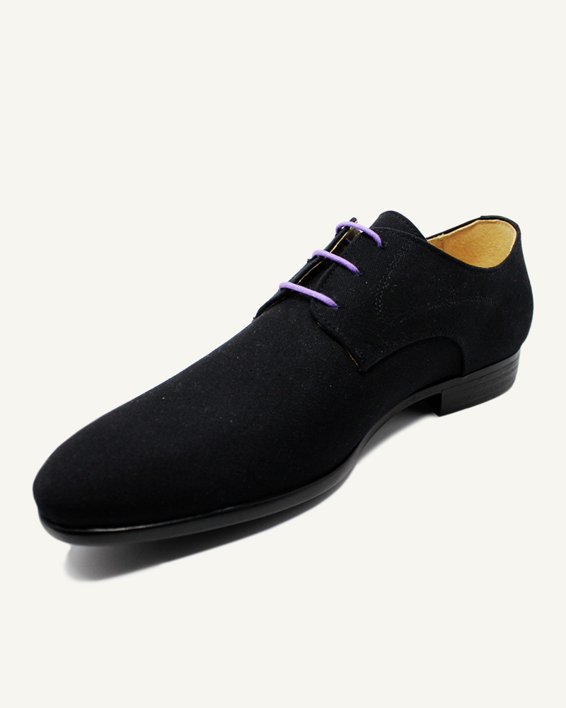 Lacets ronds et fins cirés, violet lilas - 2