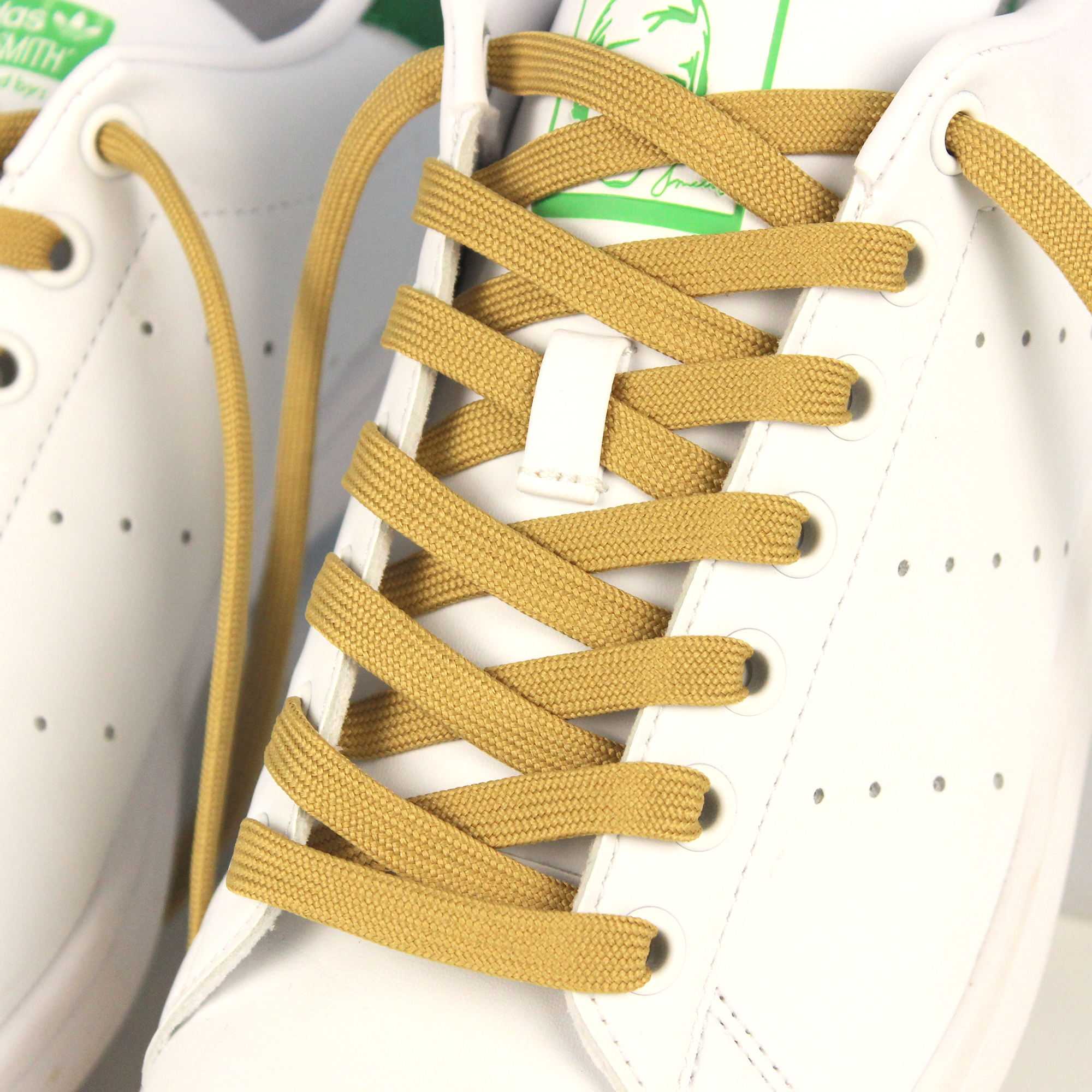 Gold shoelaces